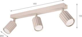 Brilagi - Spot aplicat CRISPINA 3xGU10/10W/230V bej