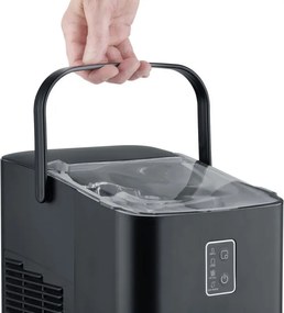 Masina de facut cuburi de gheata Caso IceChef Compact 3401, 120 W, 1 l, 12 kg/24 h, 2 dimensiuni, Autocuratare, Cu compresor, Negru mat
