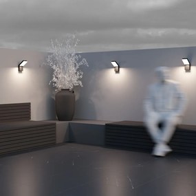 Aplica LED de perete exterior design modern IP54 Paso negru