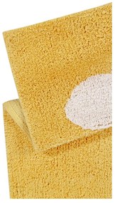 Covor pentru copii galben muștar lavabil/țesut manual din bumbac 120x160 cm Clouds Mustard – Lorena Canals