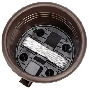 Plastia Ghiveci cu auto-irigare Narza diametru 30cm, ciocolatiu, diam. 30 cm