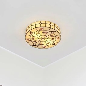 BRILAGI - Tiffany lampă de tavan cu vitralii FOLIA 2xE27/60W/230V Ø 40 cm