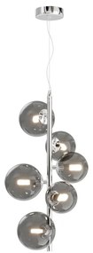 Lustra moderna design deosebit cu 6 de surse de lumina Dallas crom