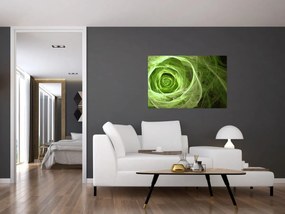 Tablou - Abstract Rose Green (90x60 cm)