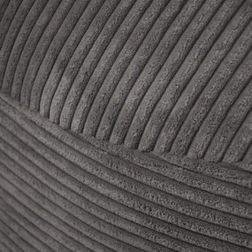 Fotoliu bean bag maro cu tapițerie din catifea reiată Om 110 – SLOWDOWN