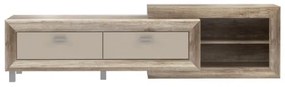 Set Mobila Living Genetic, Sonoma Antic Si Bej Lucios, 280 Cm
