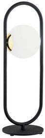 Veioza, lampa de masa design modern Rovetto negru