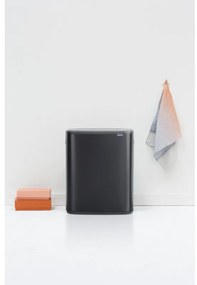 Coș Brabantia Bo Touch 1003218, 2x30 l, Deschidere lină și silențioasă, Deschidere mare, Negru mat