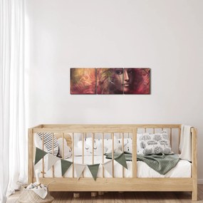 Tablou - Femeie de fantezie (cu ceas) (90x30 cm)