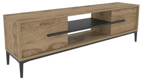 Dulap TV Eslametta (Stejar + negru). 1107294