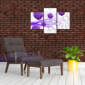 Obraz - Bilă, bile mici, flori (90x60 cm)