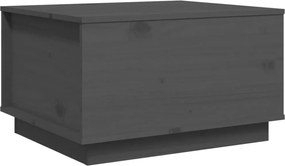 vidaXL Măsuță de cafea, gri, 60x50x35 cm, lemn masiv de pin