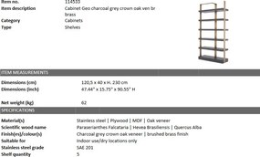 Raft/ Biblioteca design elegant LUX Geo, alama 114533 HZ