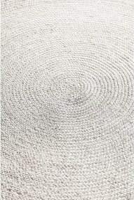 Covor alb reversibil/țesut manual rotund din iută ø 140 cm Braided – Hanse Home