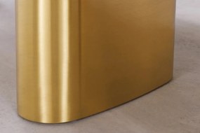 Masa Ovala, Metal, Auriu, Marmura, ORGANIC 200cm, A-46205 VC