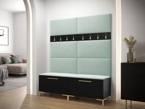 Set mobilier hol Frisala II (Negru + Manila 11). 1060423