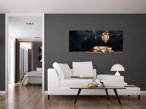 Tablou - Leu și leoaică (120x50 cm)