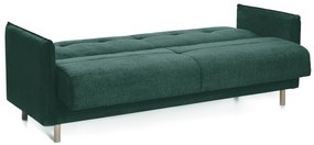 Canapea Extensibilă 3 locuri STONE, cu ladă de depozitare, 210x70x98 cm, Aston-Verde