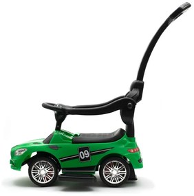 Mașinuță Baby Mix pentru copii cu sunet și barăde ghidare Racer, verde