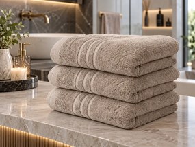 Prosop de corp Confort bej 70 x 140 cm, 100% bumbac
