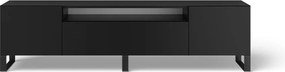 Comodă TV Femur Standing – 200x41x53 cm – Negru
