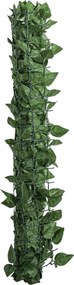 Outsunny Gard Viu Artificial din Fag pentru Balcon și Grădină, PE, 300x100 cm, Verde Închis | Aosom Romania