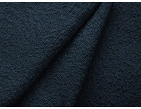 Canapea albastru-închis cu tapițerie din țesătură bouclé 208 cm Poppy – Micadoni