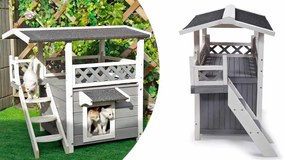 Cusca cu doua nivele pentru caini si pisici