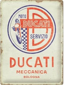 Placă metalică Ducati - Moto Servizio Meccanica