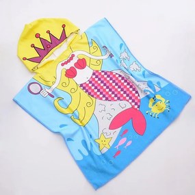 Prosop poncho copii Culoare Albastru, SEA PRINCESS