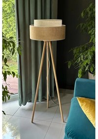 Lampadar YUTE Duolla BOHO 1xE27/15W/230V d. 45 cm maro/crem