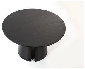 Masă dining rotundă Teulat Cep, ø 137 cm, negru