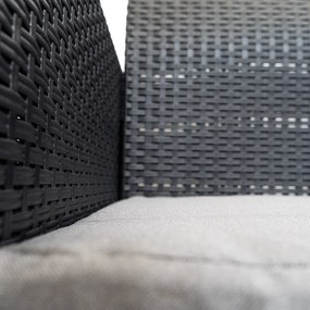 Scaun de grădină din plastic Nero, grafit