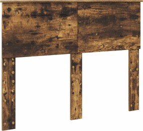 vidaXL Tăblie cap Stejar fumuriu 120 cm Lemn compozit