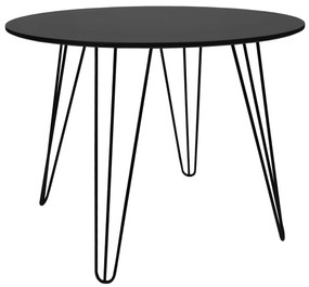 Masa de dining rotunda HARRY 100x100, negru
