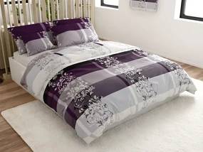 Lenjerie de pat din microfibra LUXURY mov Dimensiune lenjerie de pat: 70 x 90 cm | 140 x 200 cm