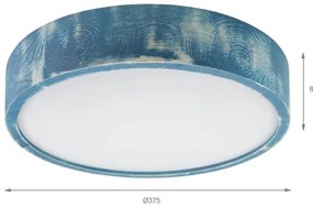 Brilagi - Plafonieră PINO 2xE27/15W/230V pin/albastru Ø 37,5 cm