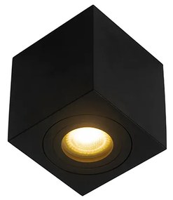Spotlight modern pătrat pentru baie negru - Capa