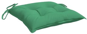 Perne de scaun, 2 buc., verde, 40 x 40 x 7 cm, textil 2, Verde, 40 x 40 x 7 cm