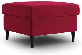Taburet roșu cu tapițerie din catifea Kyoto – Cosmopolitan Design