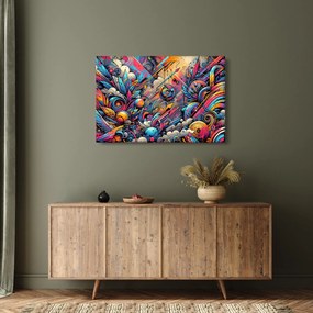 Tablou - Graffiti multicolor (90x60 cm)