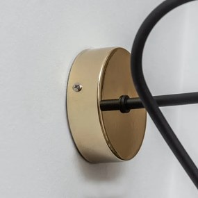 Aplica de perete OXFORD 1xE27/15W/230V auriu/negru