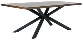 Masă de dining cu blat cu aspect de lemn de stejar 100x200 cm Arno – Unique Furniture