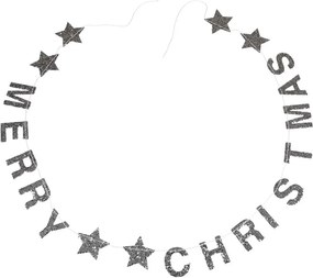 Ghirlandă de Crăciun cu mesaj Rex London Silver Stars