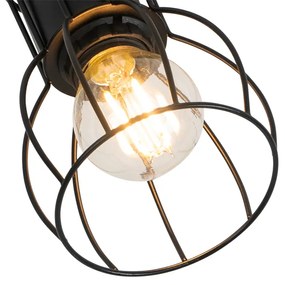 Spotlight modern din oțel negru reglabil - Botu