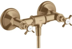 Baterie dus bronz periat, dubla comanda, Hansgrohe Axor Montreux Bronz periat