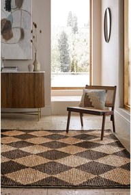 Covor maro/în culoare naturală țesut manual din amestec de iută 120x170 cm Effie Diamond – Flair Rugs