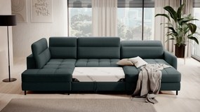 Canapea modulara, extensibila, cu spatiu pentru depozitare, 306x100x165 cm, Berrto R01, Eltap (Culoare: Gri / Raquel 03)