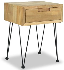 3057527 vidaXL Noptiere, 2 buc., 40 x 30 x 50 cm, lemn masiv de pin