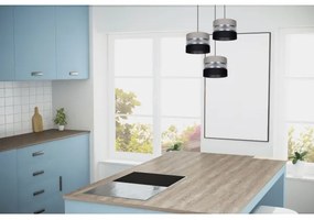 Lustră pe cablu CORAL 3xE27/60W/230V neagră/gri/crom d. 45 cm